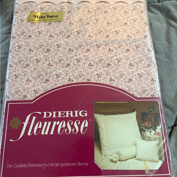 Dierig Fleuresse Other - Rare New Old Stock Dierig Fleuresse - Duvet Cover and Square Pillow Case-2 Avail